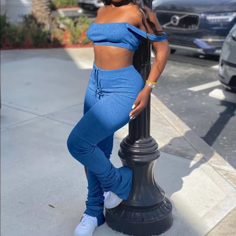 Stacked pants outfit size small